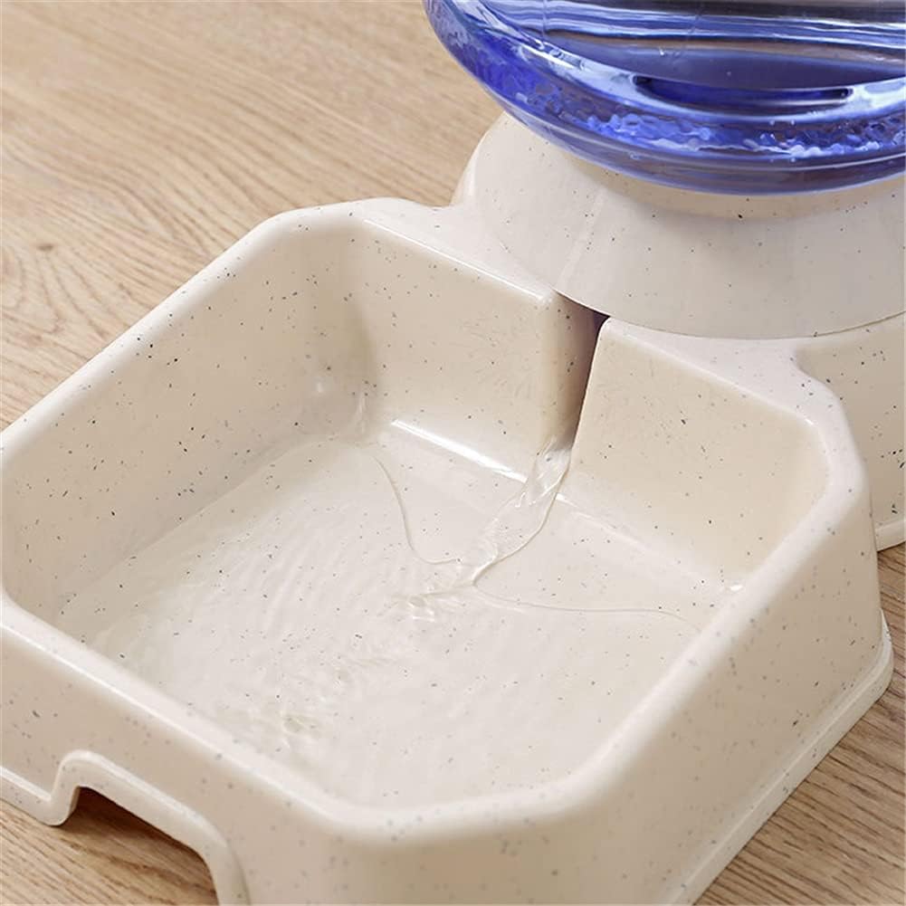 Pet Cats Automatic Feeders Large Capacity Cats Water Fountain Plastic Dog Water Bottle Feeding Bowls Water Dispenser for Cats (Gray)