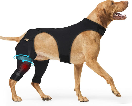 Supet Recovery Sleeve for Dogs Rear Leg to Stop Licking: Soft Surgical Wound Wrap for Torn Back Legs, for TPLO ACL Surgery, for Male and Female Dogs, Comfortable Cone Alternative (2XL)
