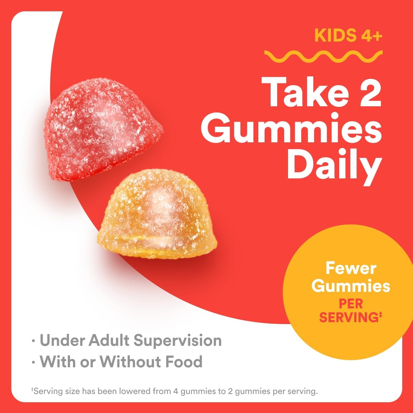 SmartyPants Kids Multivitamin Gummies, Omega 3 (DHA/EPA), Vitamins D3, C, B12, B6, Vitamin A, K & Zinc, Gluten Free, Three Fruit Flavors, 60 Count (30 Day Supply)