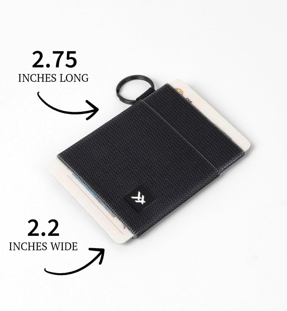 Thread Wallets Ultra Slim Minimalist Card Holder Wallet for Men and Women (Brown/Black, One Size)