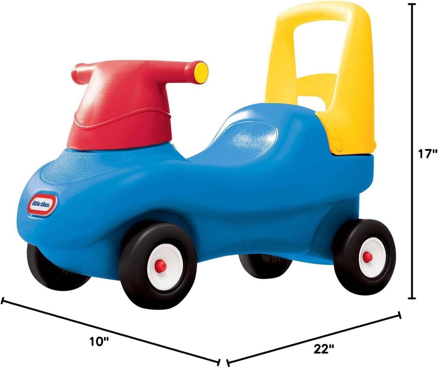 Little Tikes Push and Ride Racer – (Amazon Exclusive), 22"L x 10"W x 17"H with screws
