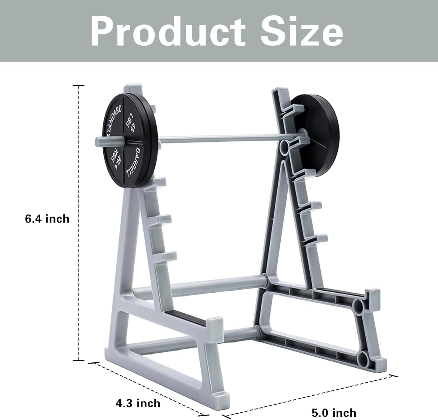 Squat Rack Pen Holder for Desk, Barbell Rack Pen Holder, Gym-themed Unique Shape, Office Stationery Organizer Decor, Mini Weight Racks Pencil Holder for Fitness Weightlifting Lovers