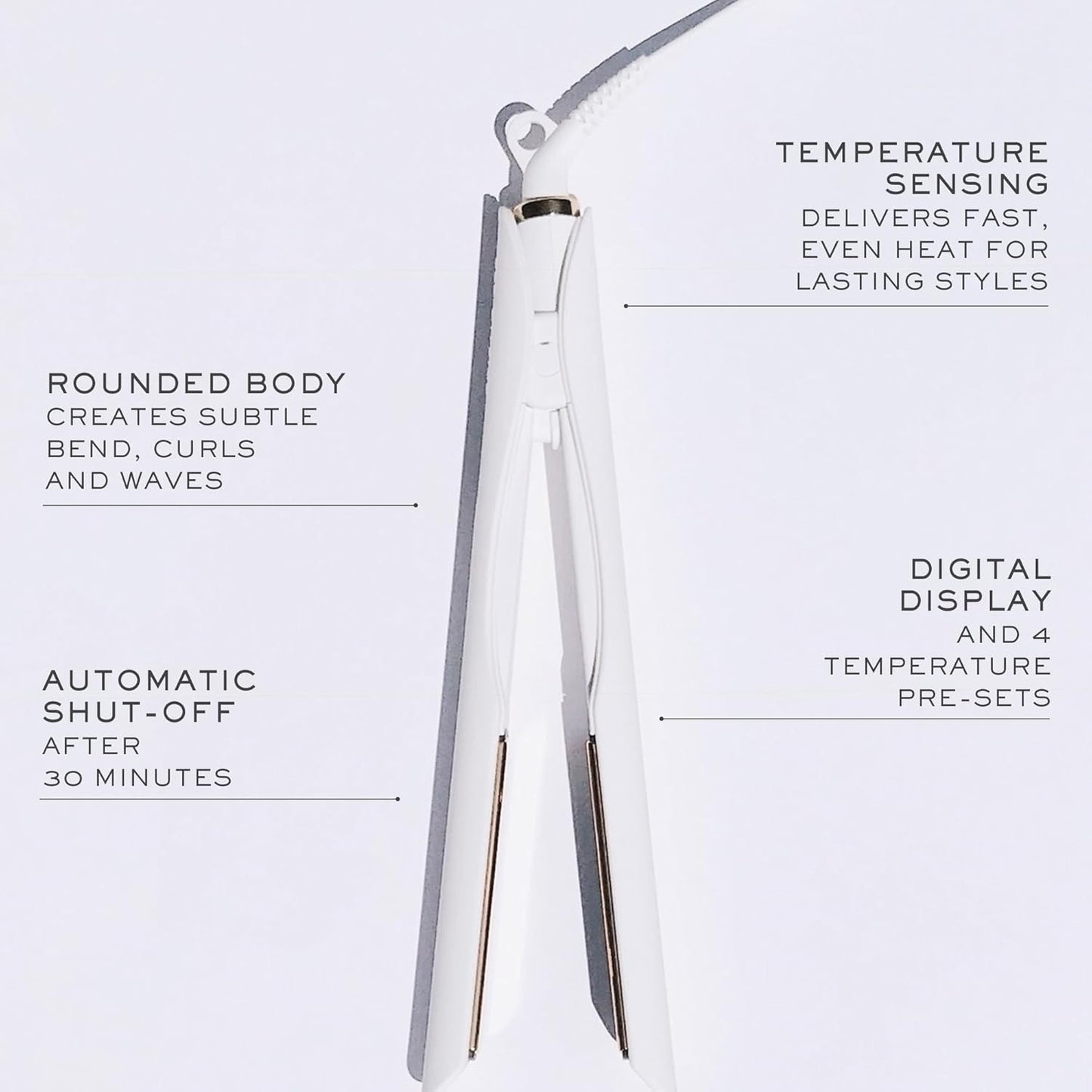 Kristin Ess 3-in-One Titanium Hair Straightener and Curler 2 in 1 Combo + Waver for Women - 1 1/4" - 440 Degrees - Professional Ionic Dual Voltage Flat Iron + Travel Cap - Frizzy, Curly + Thick Hair