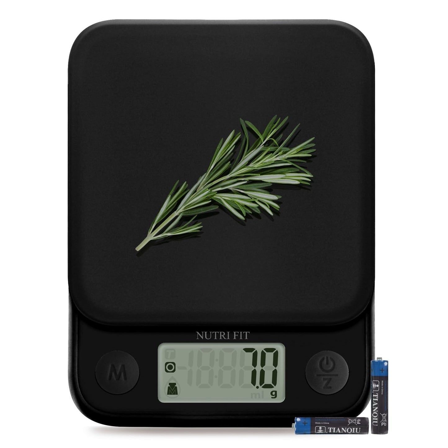 Food Scale Kitchen Scale Weight Grams and Ounces Small Digital Scale for Weight Loss Baking Cooking Coffee of NUTRI FIT, Max 11lb 0.5g Increment, LCD Smart Tare, Easy to Use for Travel, AAA Battery