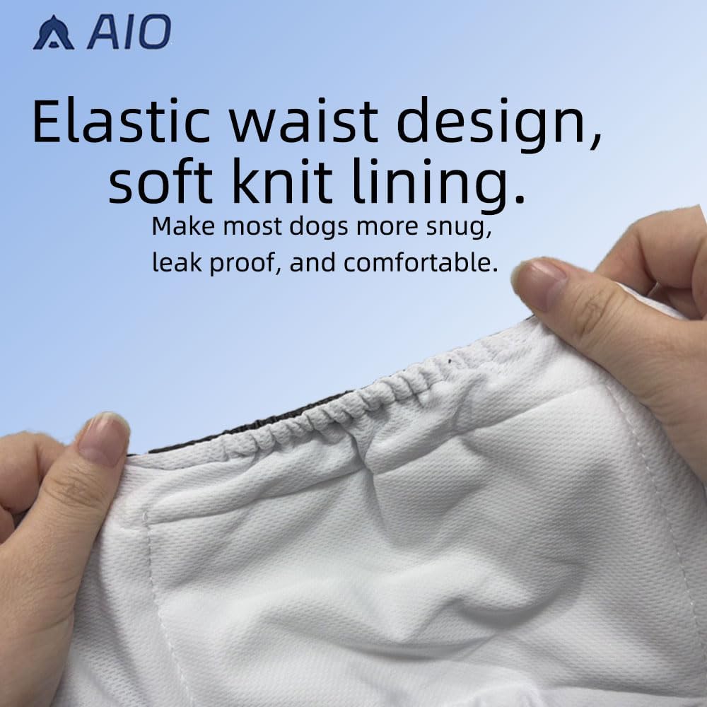 Washable Reusable Dog Diapers Male, 3 Packs Breathable Belly Bands for Male Dogs for Summer,Belly Band for Male Dogs Black S
