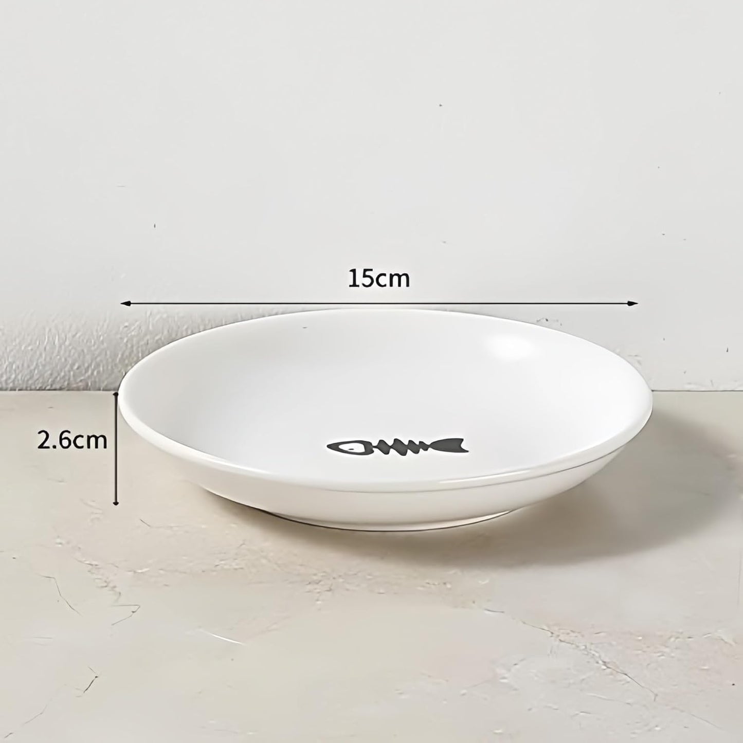 1PCS Elevated Cat Food Bowl, Whisker-Friendly Anti-Vomit Cat Plate, Cat Bowl-Raised Feeder Bowl Stand,Ceramic Elevated Bowl for All Cat,Dishwasher Safe