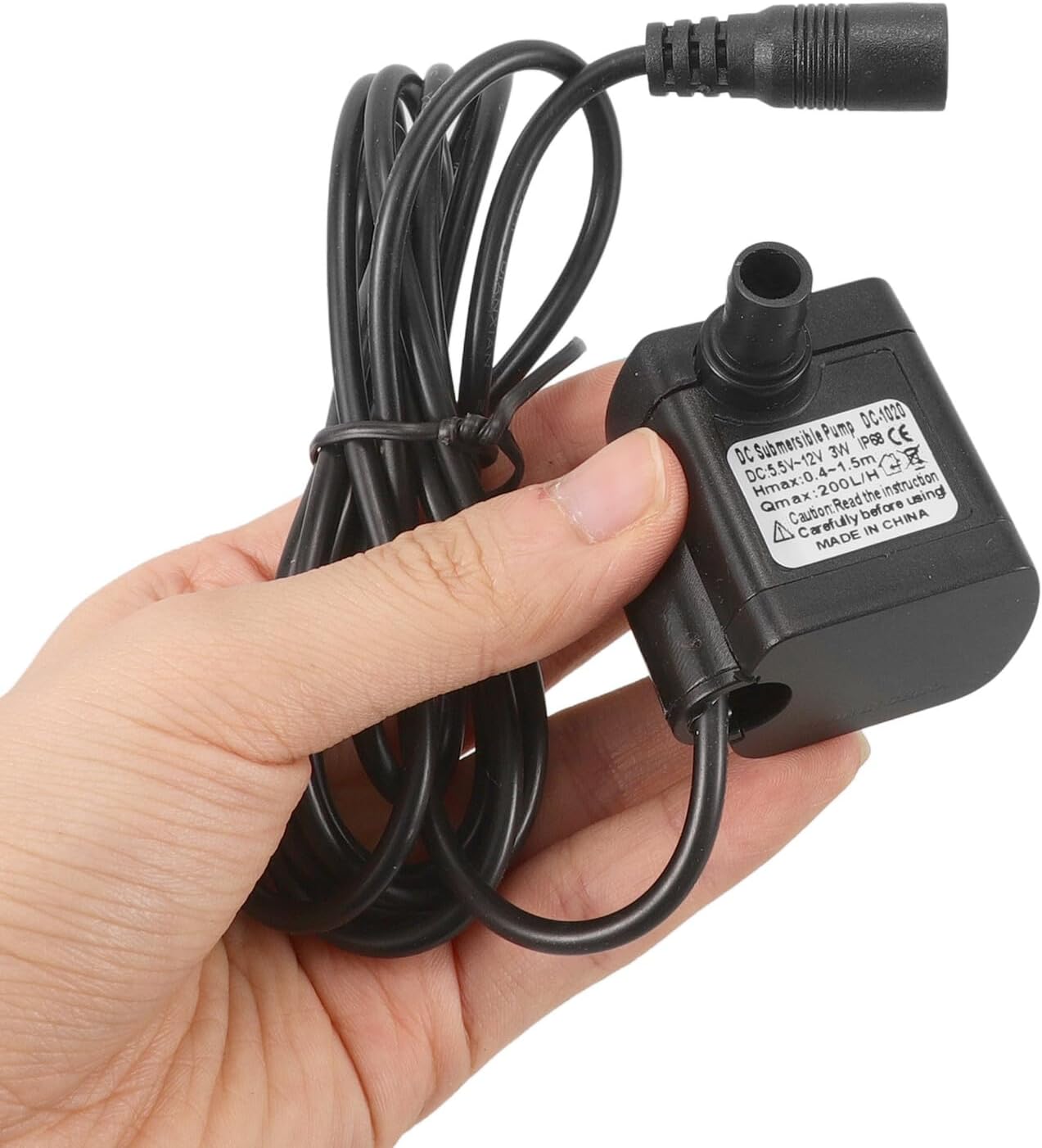FAVOMOTO Mini Submersible Dc Water Pump 4.5v-12v Silent Brushless Fountain Pump for Aquarium Fish Tank and Pet Water Fountain Outdoor Use