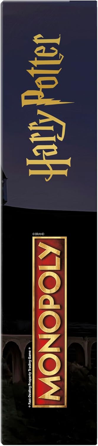 Hasbro Gaming Monopoly Harry Potter Edition Board Game | A Magical Adventure at Hogwarts | Ages 8 and Up | 2 to 6 Players | Family Games | Gifts for Kids and Adults