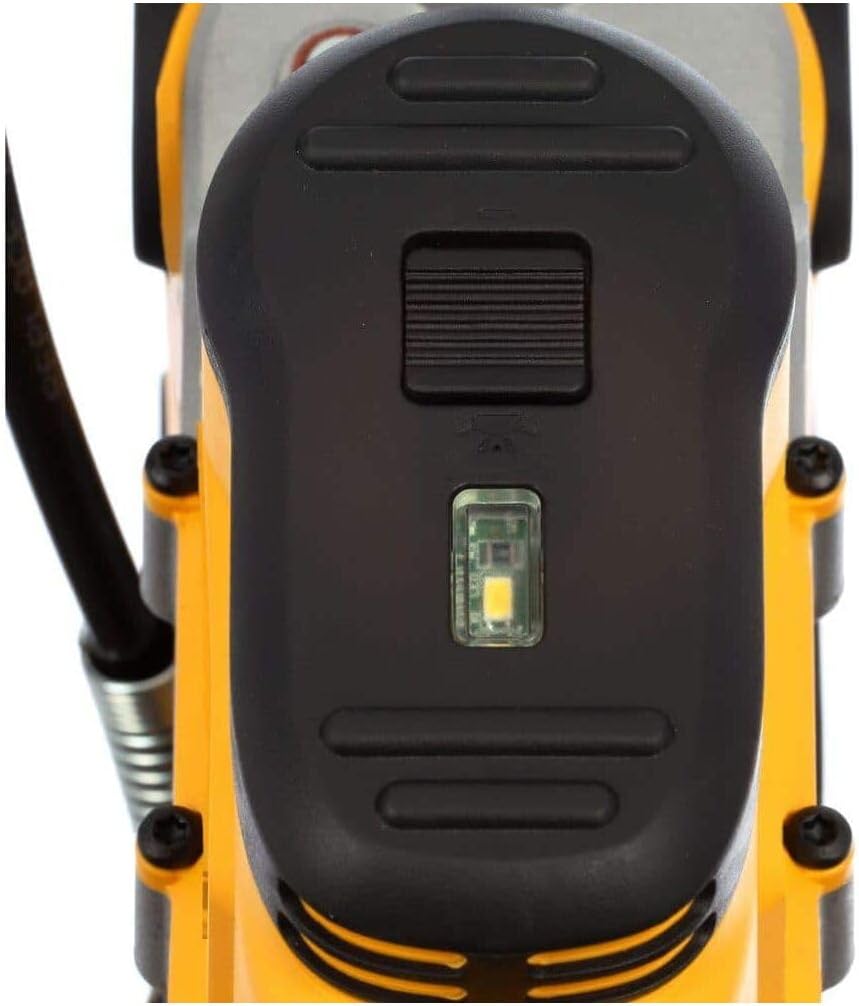 DEWALT Grease Gun Kit 20V MAX with 4.0Ah Battery and Charger, Cordless Grease Gun, LED Light, 42” Hose, 10,000 PSI, Variable Speed Triggers (DCGG571M1)