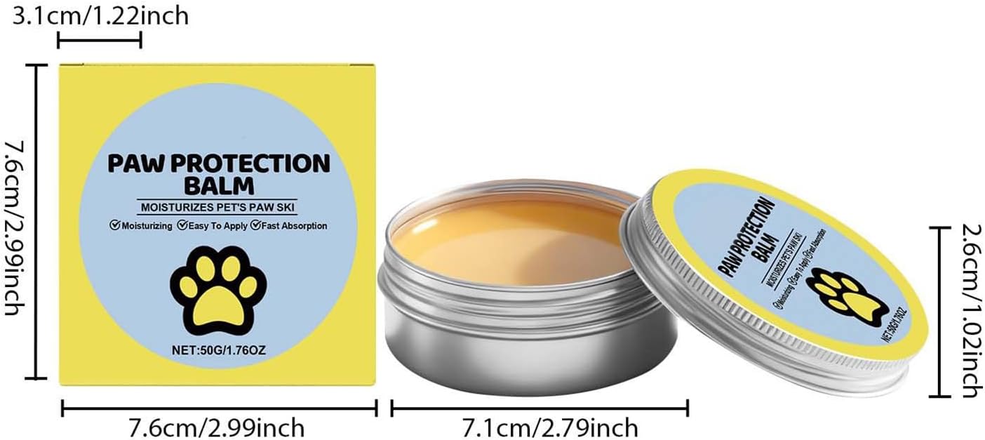Dog Nose Balm - 50g Moisturizing Soothing Lick-Safe Cream Tool, Dry Snout Gear, Pet Puppy Bulldog Function, Feet Claw Wellness Category, Care Bath Home Outdoor Winter Travel Indoor