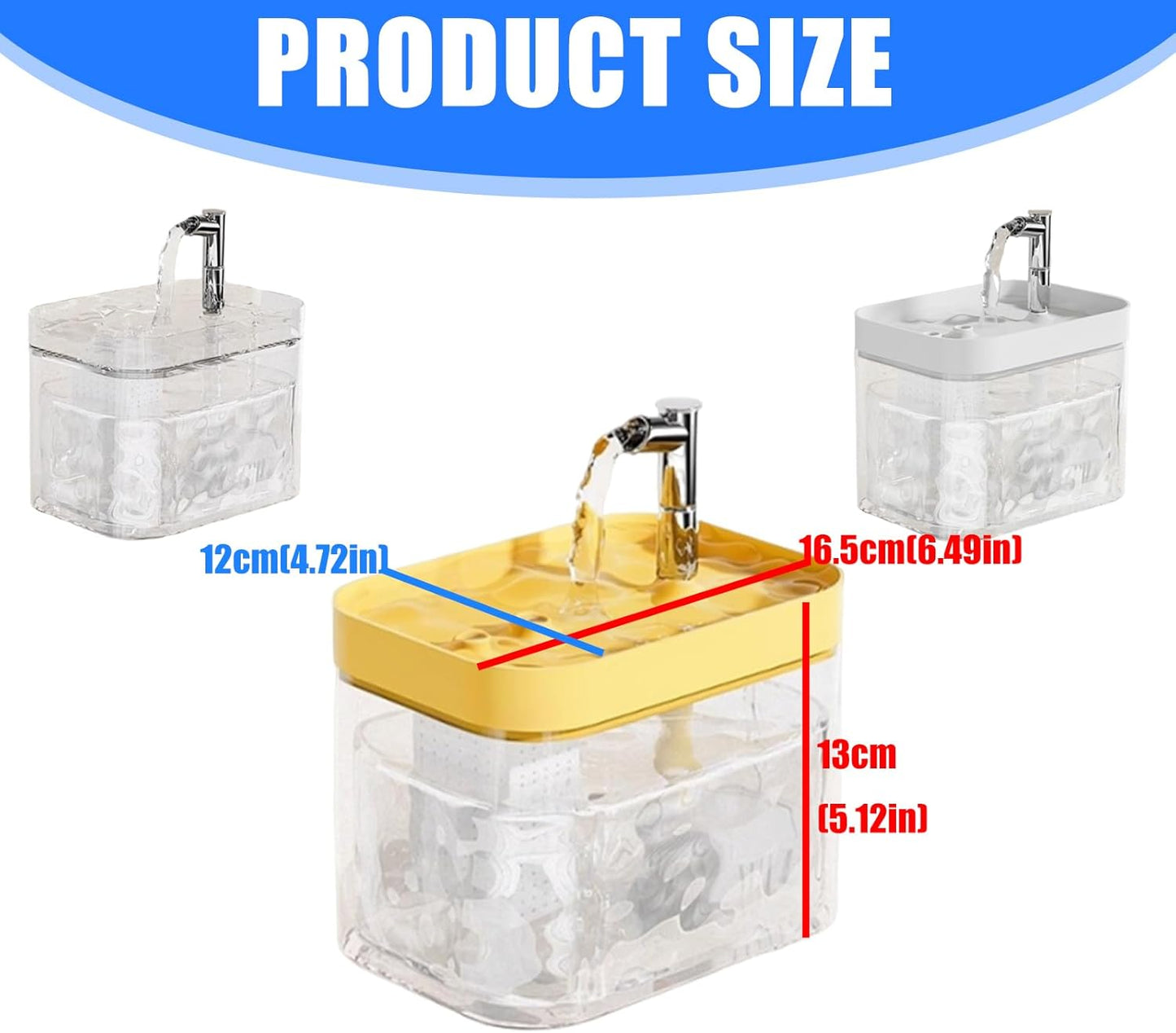 Automatic Pet Cats Water Fountain Dispenser 1500 ML for Dog Waterer Cats Drinker Feeders Container