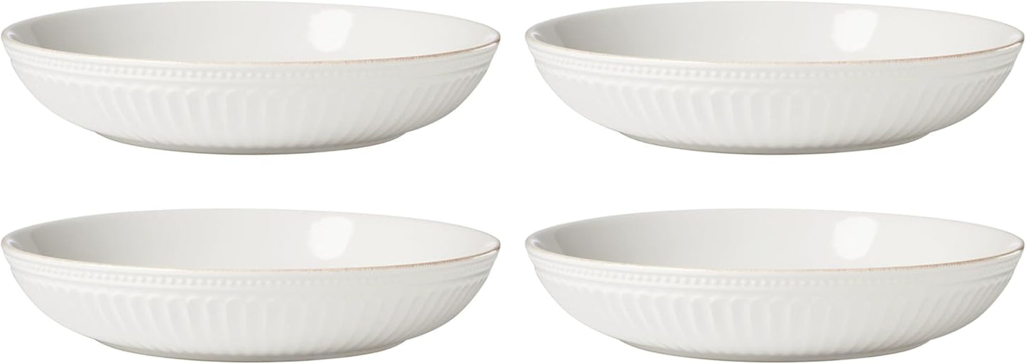 Lenox 897388 French Perle Groove 12-Piece Dinnerware Set, Service For 4