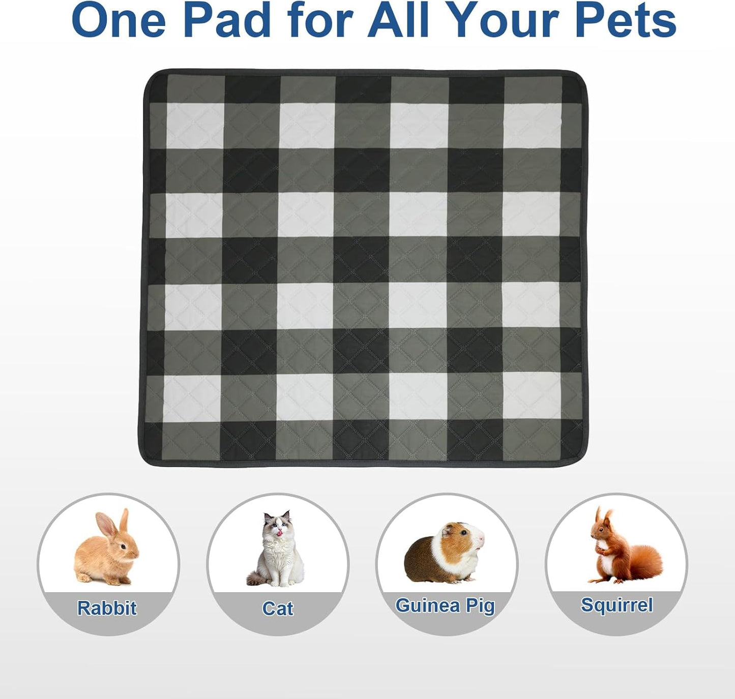Washable Pee Pads for Dogs(2-Pack, 36"x36"),Absorbent & Leakproof Reusable Training Dog Pads Non-Slip Puppy Pads Incontinence Bed Pads for Crates, Whelping, Playpen, Bed and Floors
