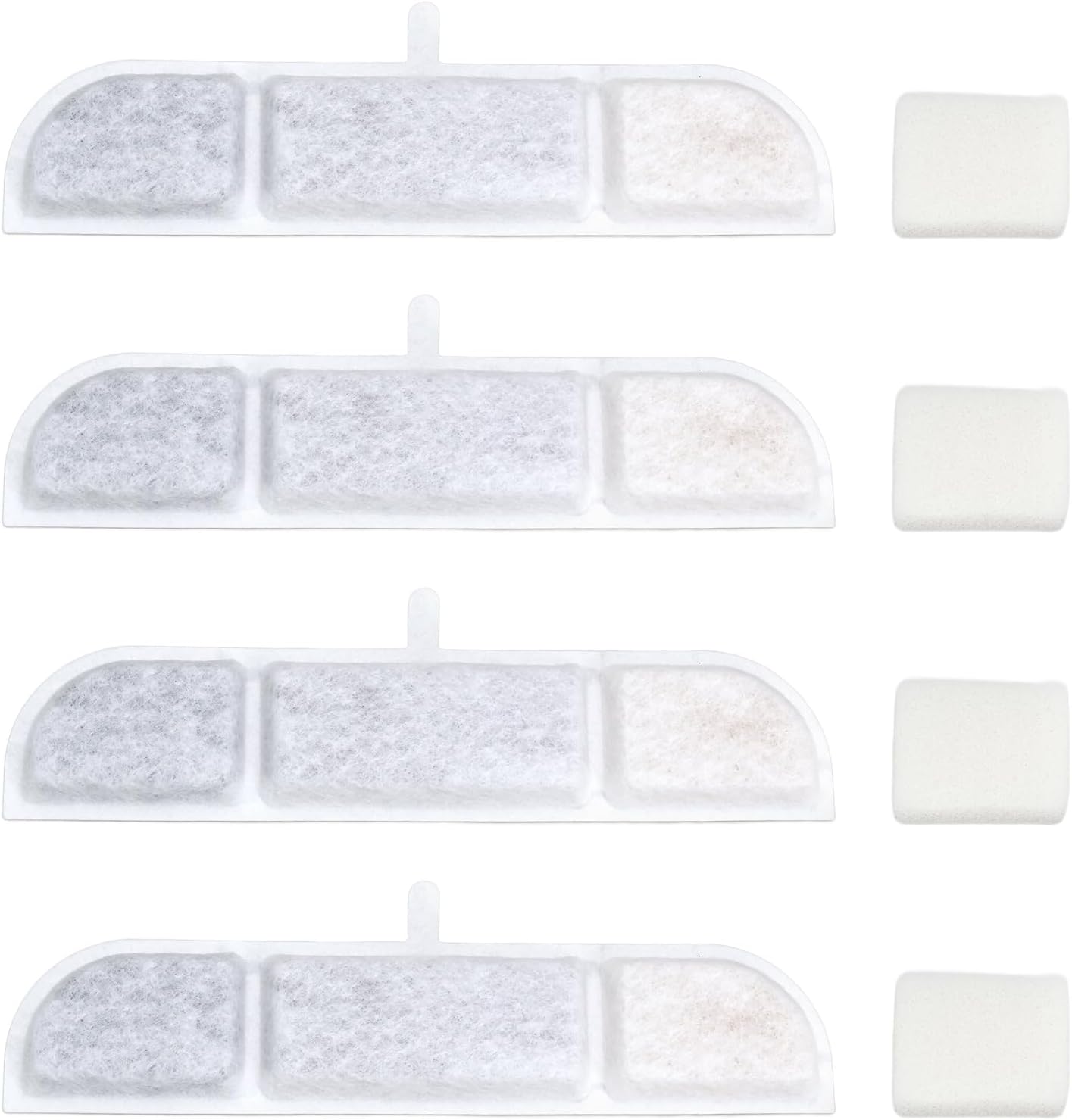 12 Sets Cat Water Dispenser Filters Replacement Sponges Pad Pet Water Dispenser Filter for 2.5 L Cat Fountain Wireless 17X3.5X0.8cm