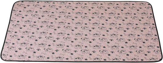 Washable Dog Mat with Quick Absorbing Polyester for Indoor Pet Nonslip Backing and Tear Design Absorbent Pet Training Pad