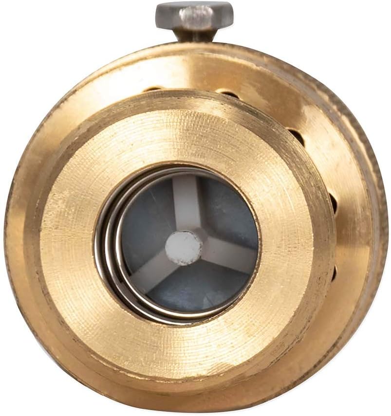 Eastman 3/4 Inch FHT x 3/4 Inch MHT Hose Bibb Anti Siphon Vacuum Breaker, Brass Plumbing Fitting, 20199