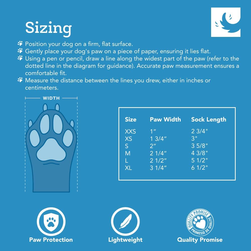 RC Pet Products Fun PAWks Anti-Slip, Stylish, Functional, Protective Dog Socks | X-Large, Bandit