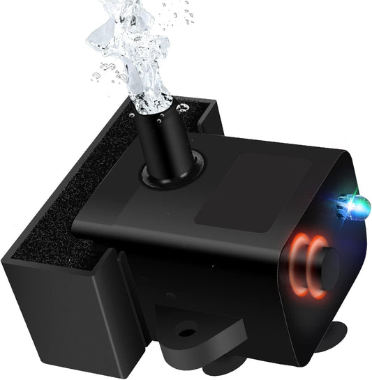 Replacement Pump for Cat Water Fountain, Compatible with Model JC-A15 2.2L/74oz Automatic Pet Water Fountain Dog Water Dispenser, Super Quiet Dog Pet Fountain Water Pump Black