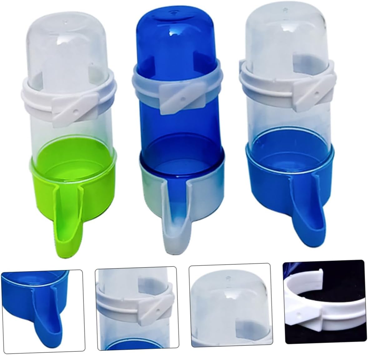Automatic Bird Water Dispenser Leakproof Pet Drinking Fountain for Small Birds Parrots Cage Water Bowl 5.11X2.55X1.77 Inch Easy Installation Durable Hydration Solution