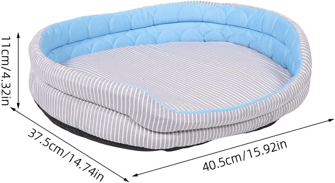 Milisten Dog Cooling Bed and Cat Sleeping Bed Washable Summer Cooling Mat Pad with Ice Gel Large Size for Indoor Outdoor Pets