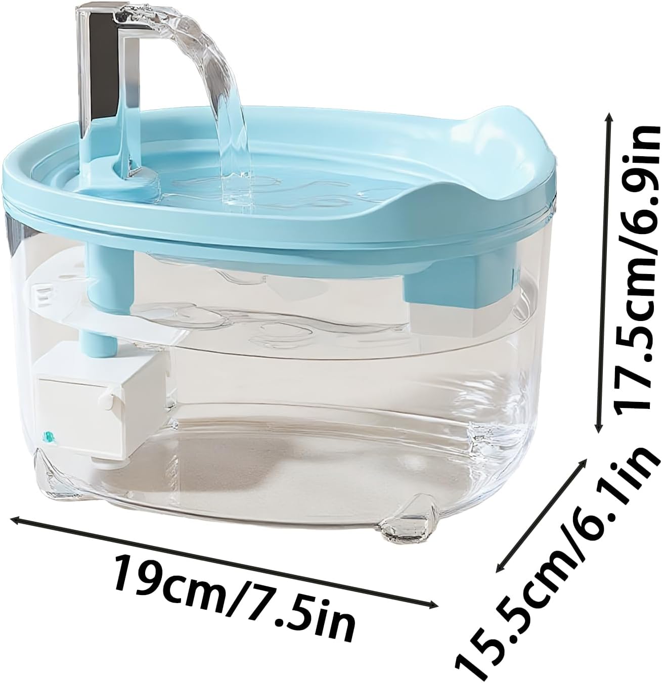 Cat Drinking Fountain, Automatic Dog Water Dispenser, Quiet Feeder Bowl for Small Animals Kitten Puppy, Indoor Home Apartment Pet Supplies, Durable Hydration Organizer for Daily Feeding and Care