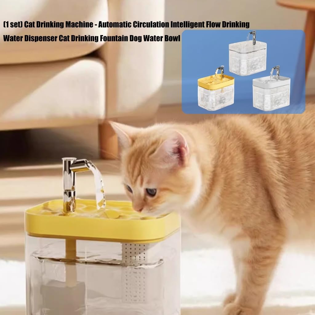 Cat Water Fountains Dogs Water Dispenser Big Capacity Super Mute Automatic Low Noise Waterer