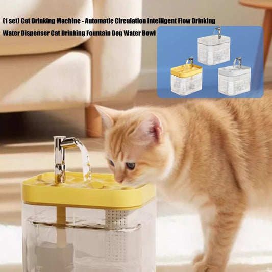 Cat Water Fountains Dogs Water Dispenser Big Capacity Super Mute Automatic Low Noise Waterer