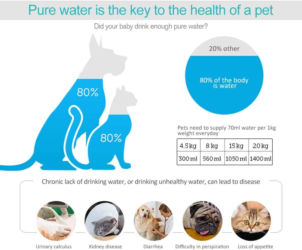 12 Pack Replacement Water Filter Compatible with Cat Dog Mate Fountains Filter Cartridges