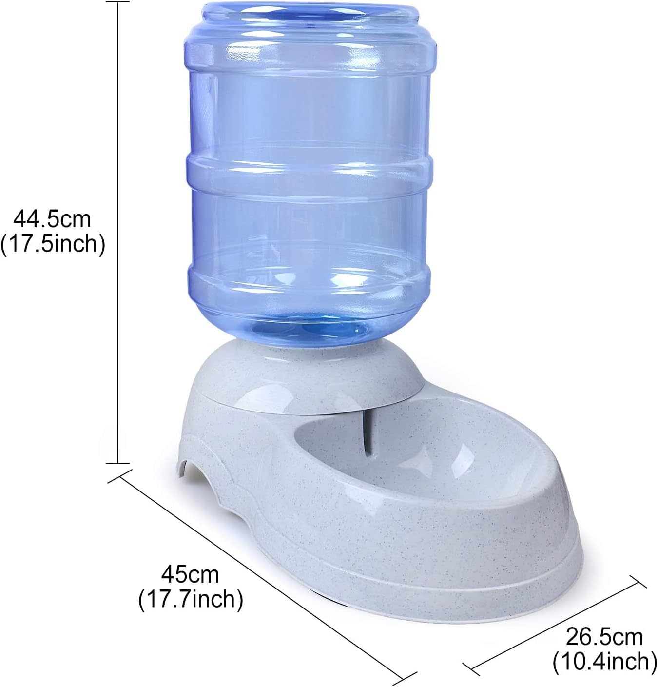 Pet Fountain Pet Water Dispenser Station Replenish Pet Waterer for Big Dog Cat Animal Automatic Gravity Water Drinking Fountain Bottle Bowl Dish Stand Pet Water Dispenser