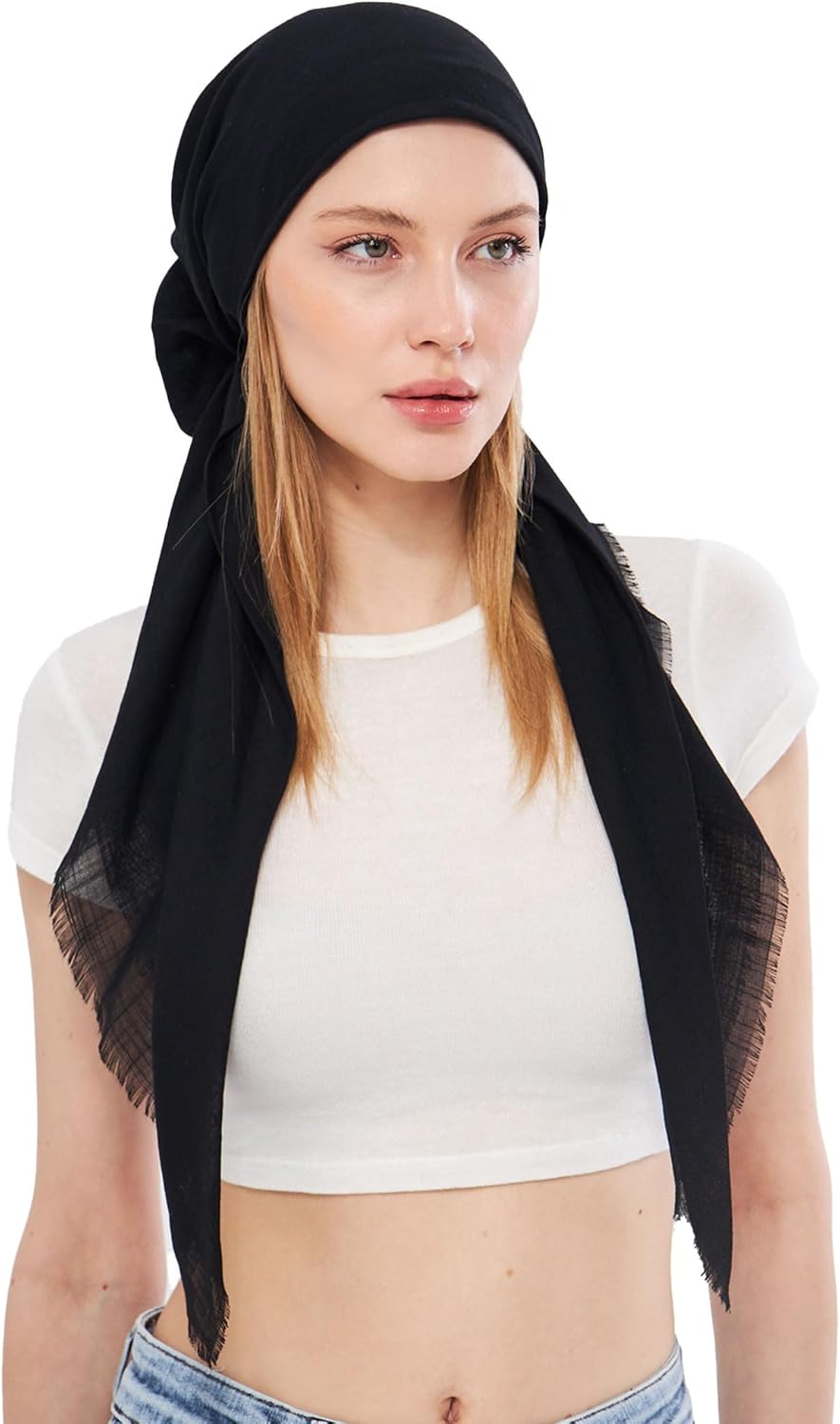 dscarf Headwear Pre Tied Head Scarves for Women Featuring | Soft Chemo Head Wear Headcover Ready Headwear
