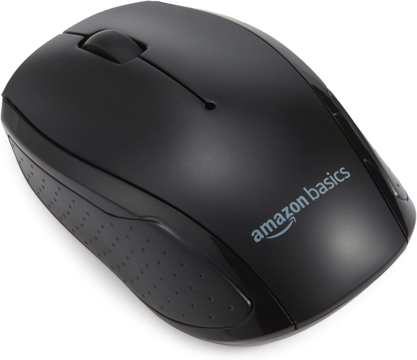 Amazon Basics 2.4GHz Wireless Keyboard and Mouse Combo Set, Quiet and Compact US Layout, Plug and Play, Unifying USB Receiver, Black