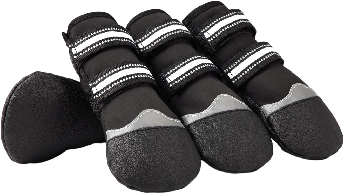 Adjustable Dog Protective with Thick Grip for Outdoor Slip Dog Paws Protective Booties