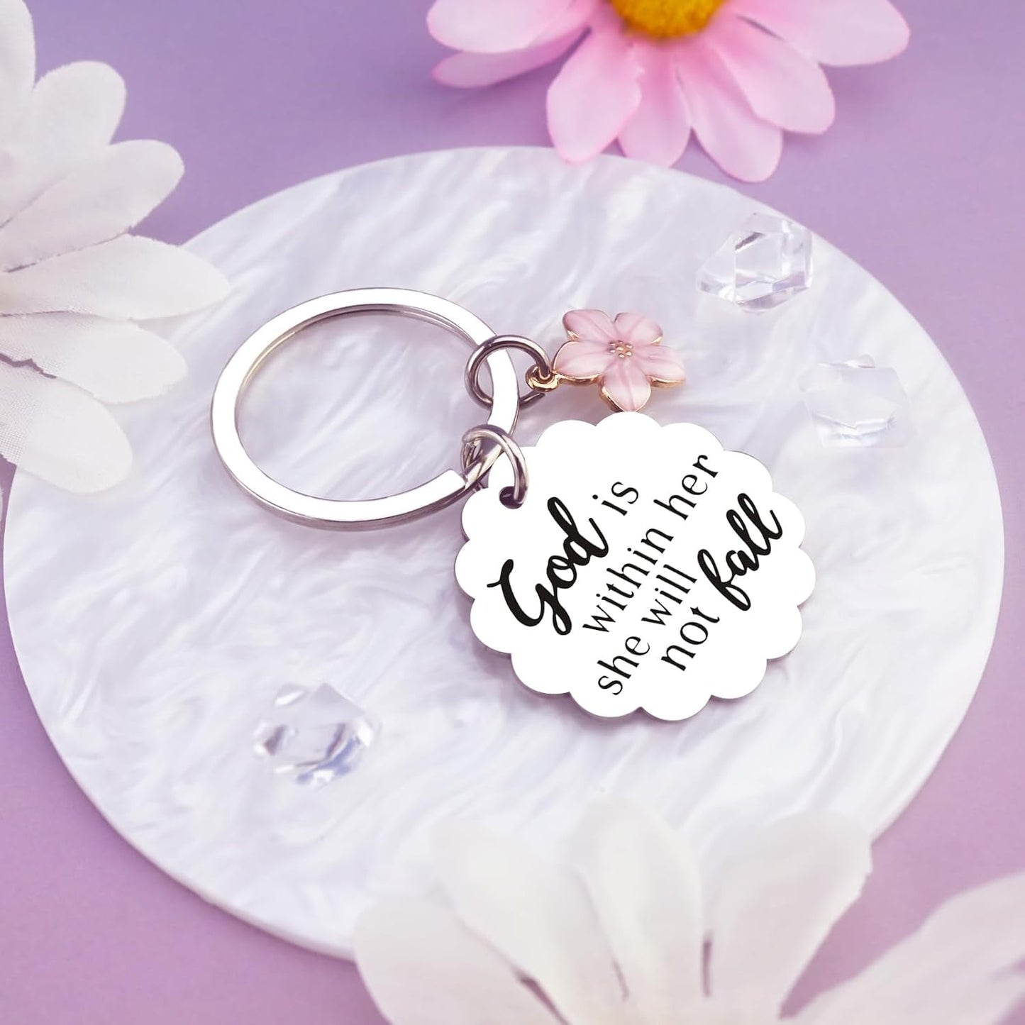 Christian Gifts for Women Inspirational Bible Verse for Friends Teen Girl Christian Keychain Spiritual Gifts Religious Biblical for Women Faith Based Gift Bible Accessories