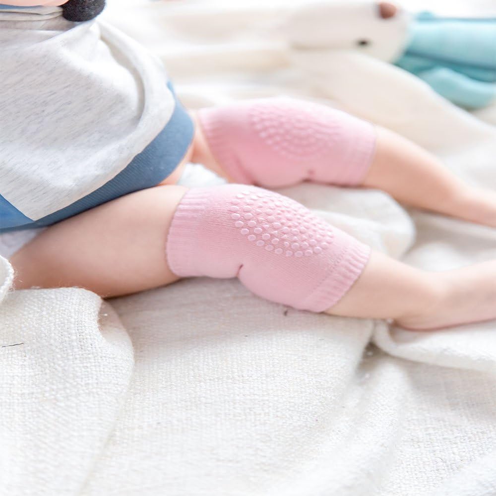 BOSONER Baby Crawling Anti-Slip Knee, Unisex Baby Toddlers Kneepads 5 Pairs
