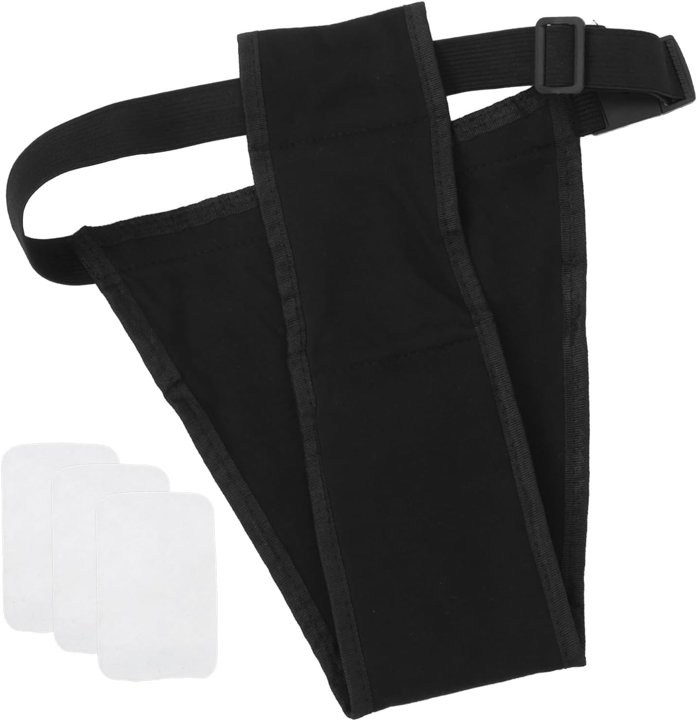 Milisten Female Dog Period Diapers Washable Reusable Puppy Dog Underwear with 3 Cotton Pads Black 2XL+XXL Breathable Protective Pet Pants for Heat Cycle and Incontinence