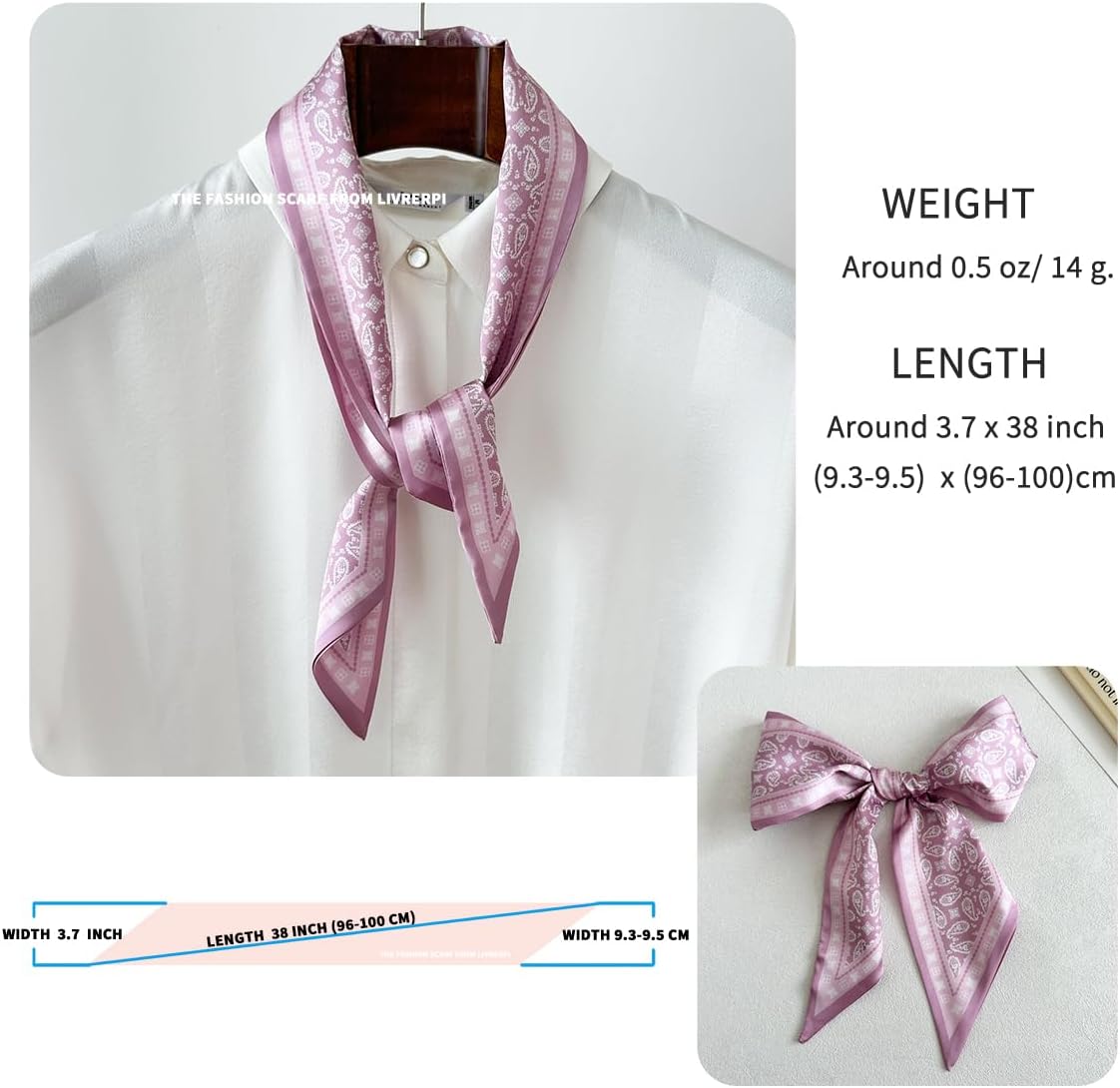 Hair Head Neck Bag Long Scarf Versatile Wrap for Women Soft & Lightweight for Everyday Chic