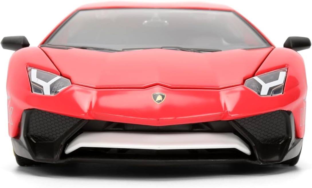 Jada Sonic Knuckles with Lamborghini Aventador SV – Hollywood Rides Die-Cast Vehicle & Knuckles Figure Toys – Opening Doors & Hood – Ages 8+