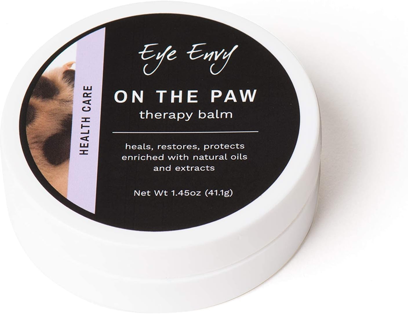 Eye Envy On The Paw Therapy Balm - 100% Natural Dog Products, Nourish and Heal Cracked Paws, Protect Against Heat, Salt, Snow, 1.45oz