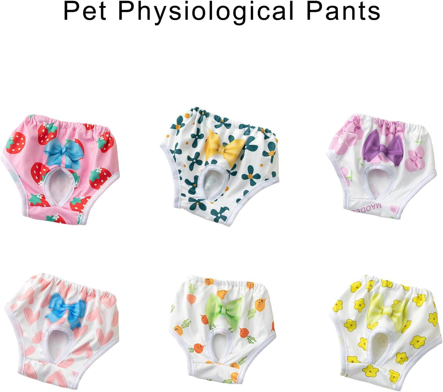 Pet Pants Underwears Diaper Breathable Dress Female Dogs Underwears Suitable for Dog Pants Diaper Pet Supplies Dog Pants