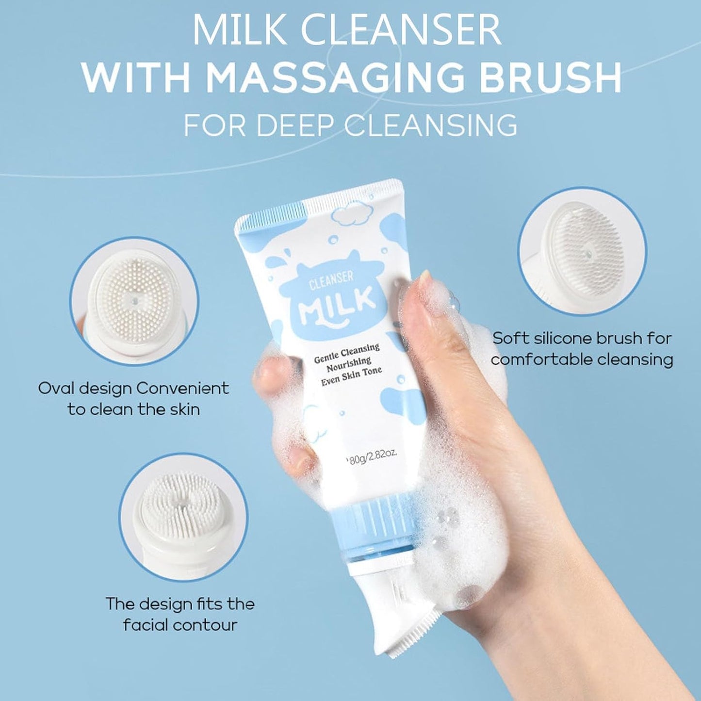 Milk Skin care Set for Kids & Teens, 12 IN 1 Moisturizing & Gentle Milk Skincare for Girls 10-12, Skin Care Set For Kids Girl Ages 8-12 Birthday Gifts, Face Care Kit, Mothers Day Gift, Teacher Gift