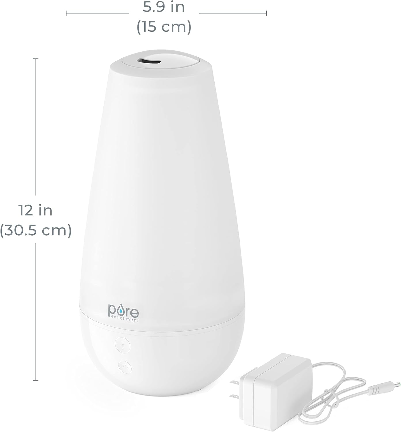 Pure Enrichment PureSpa XL 3-in-1 Cool Mist Humidifier, Essential Oil Diffuser & Mood Light - 2L Tank Provides Powerful Mist Coverage up to 350 sq ft in Bedroom, Office & Large Rooms