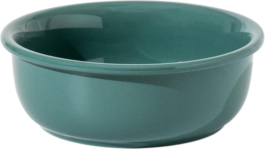 Ceramic Dog Bowl for Medium, Large Breed, Basic Dog Bowl, Pet Food and Water Dish(8.2" D, Dark Green)