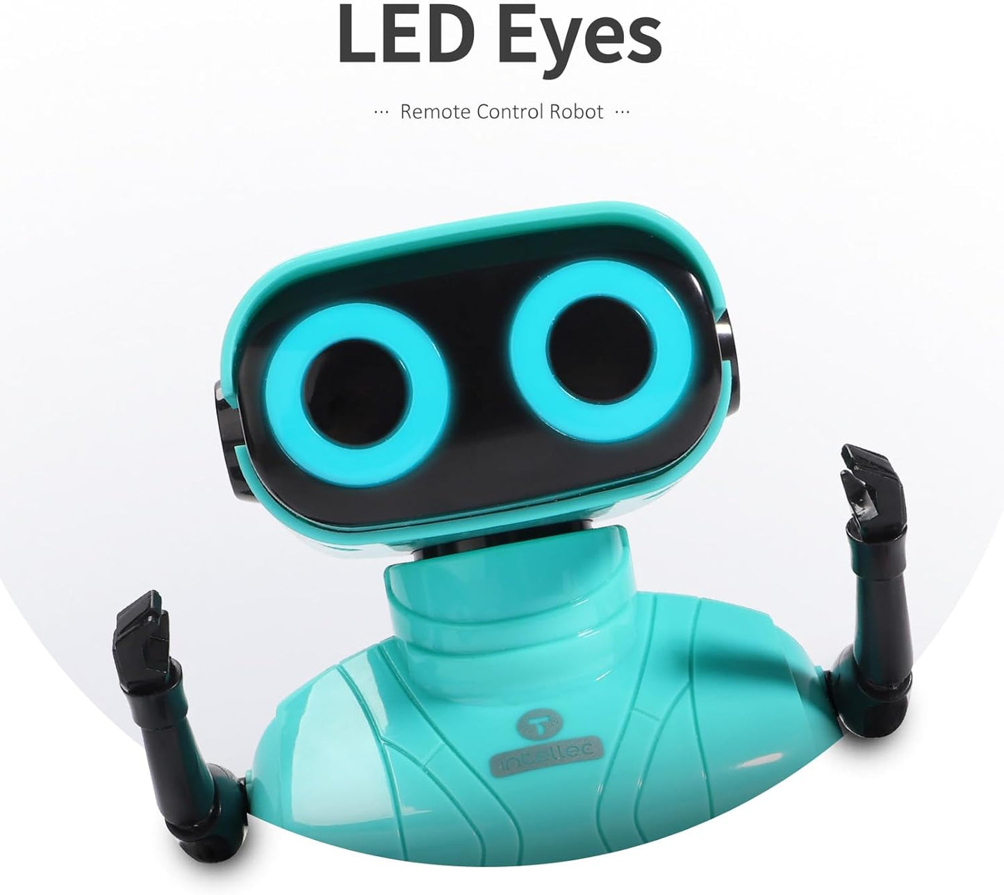 GILOBABY Remote Control Robot Toy for Kids 3-5 Years, Flashing LED Eyes, Dancing and Flexible Moves, Auto Demo Mode, Gift for Boys (Blue)