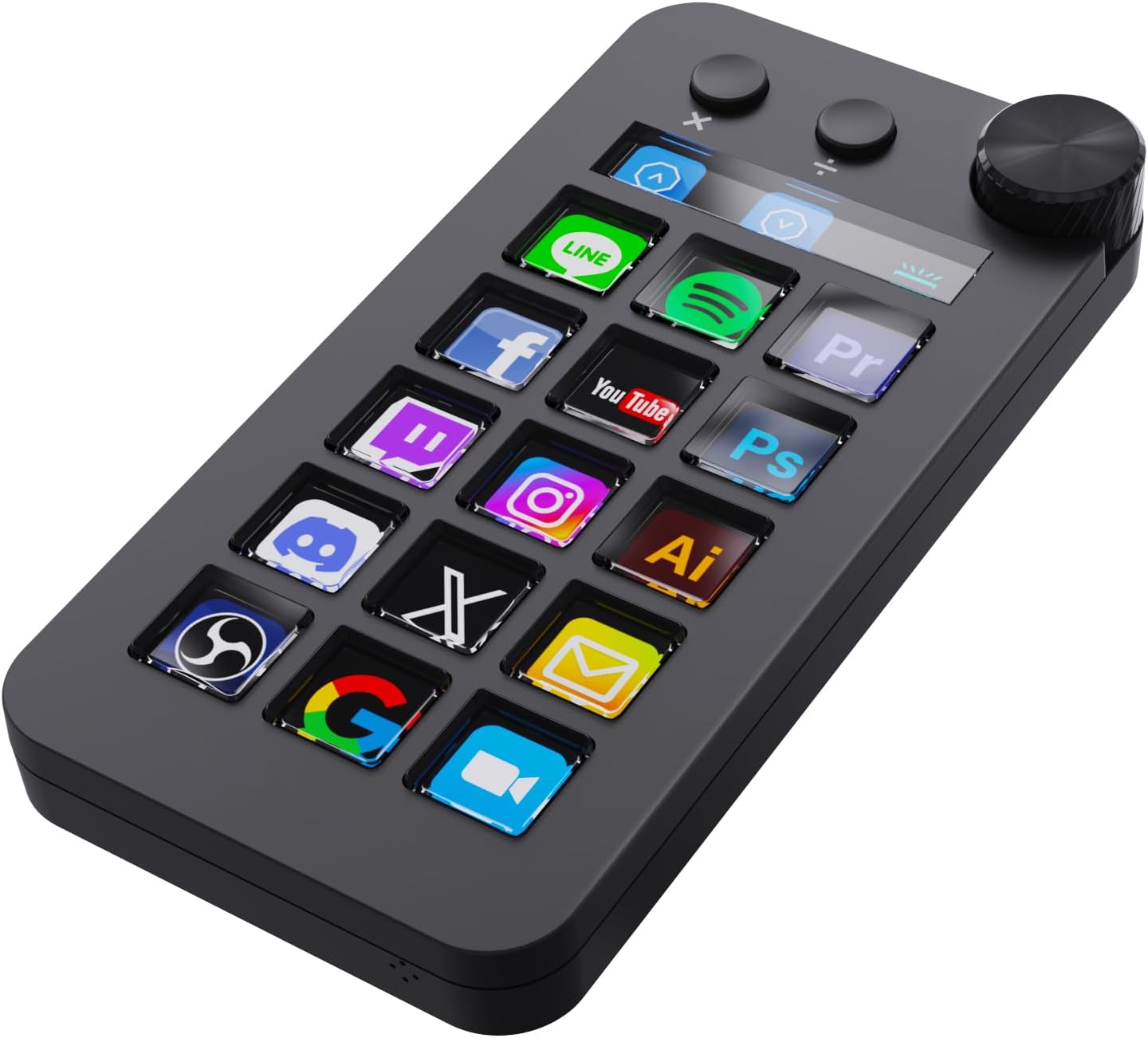 Streaming Deck for Live Streamers,Game Commands Keyboard for Gamers,Macro pad for Content Creators,Soundboard Keypad for OBS and YouTube,ThreeModes(ShortcutKeys,Calculator,Numeric Keypad)