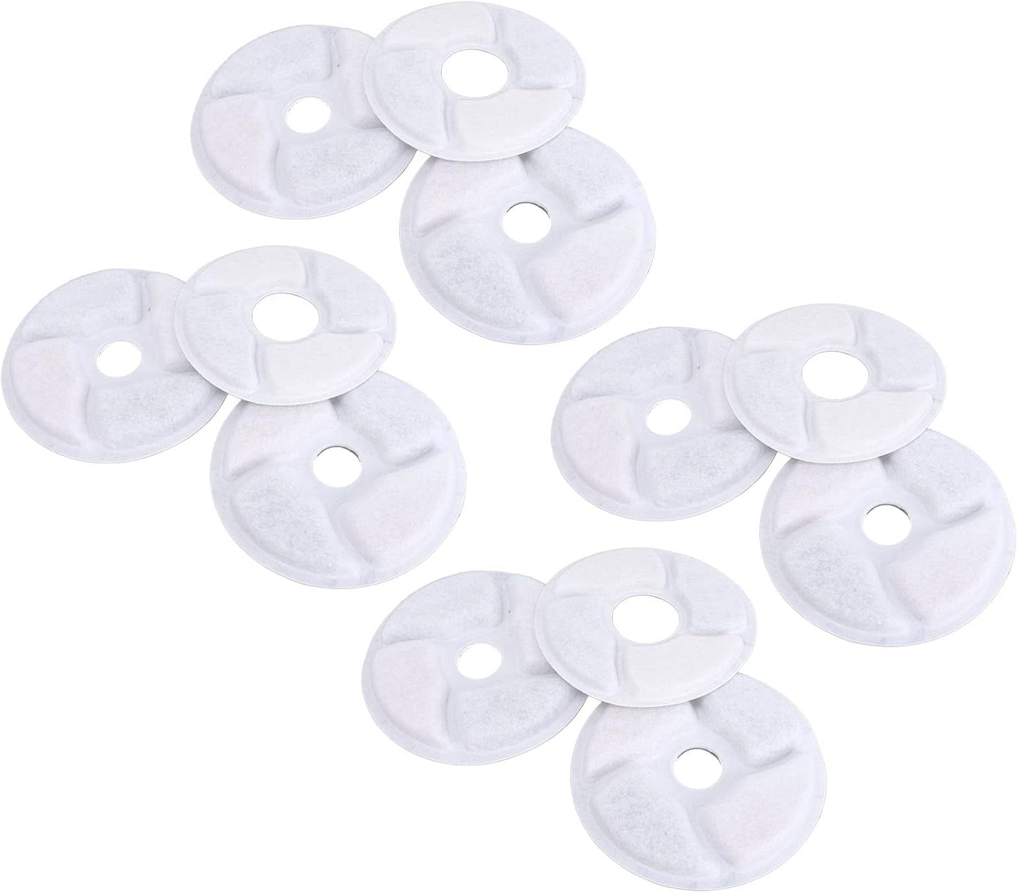Cat Water Dispenser Filter, 12pcs Pet Water Fountain Filter Improve Taste for Round Water Feeder