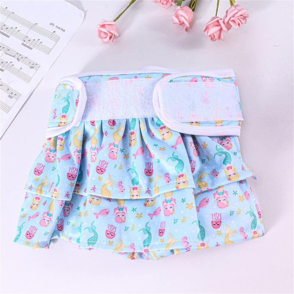 Dog Diapers 3 Pack Pet Diapers for Female Dogs Washable Dog Panties Diaper Skirt Dog Dresses for Girl Dogs Diapers in Period