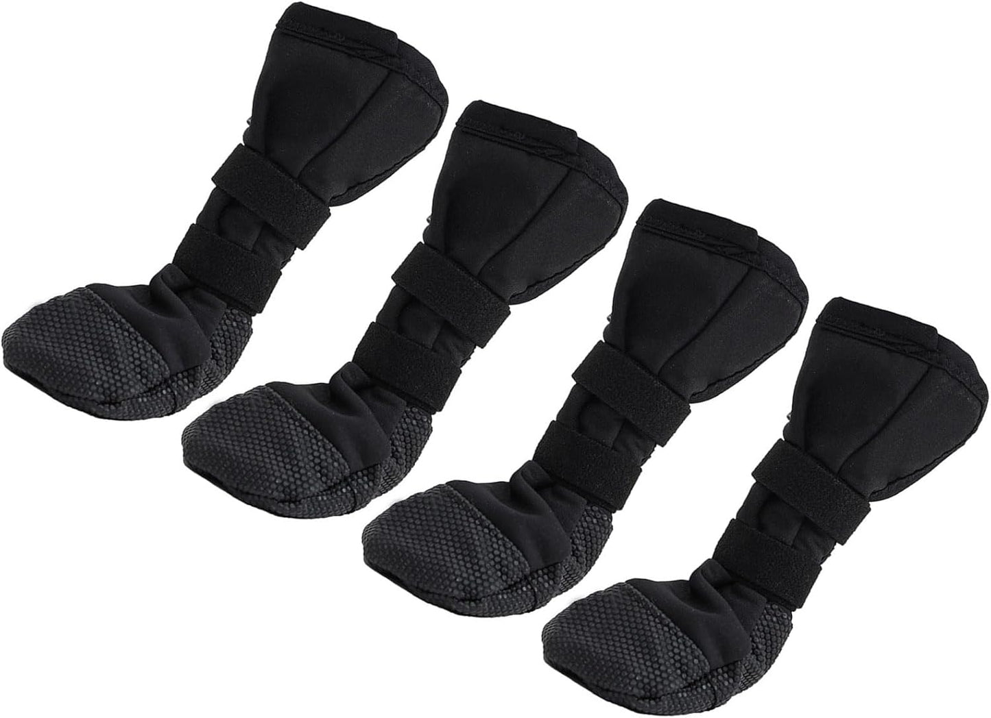 Dog Feet Covers Protective Shoes for Pet with Adjustable Sticker Shoes Dogs Thick Grip Booties with Adjustable Stick Weatherproof Dog Socks