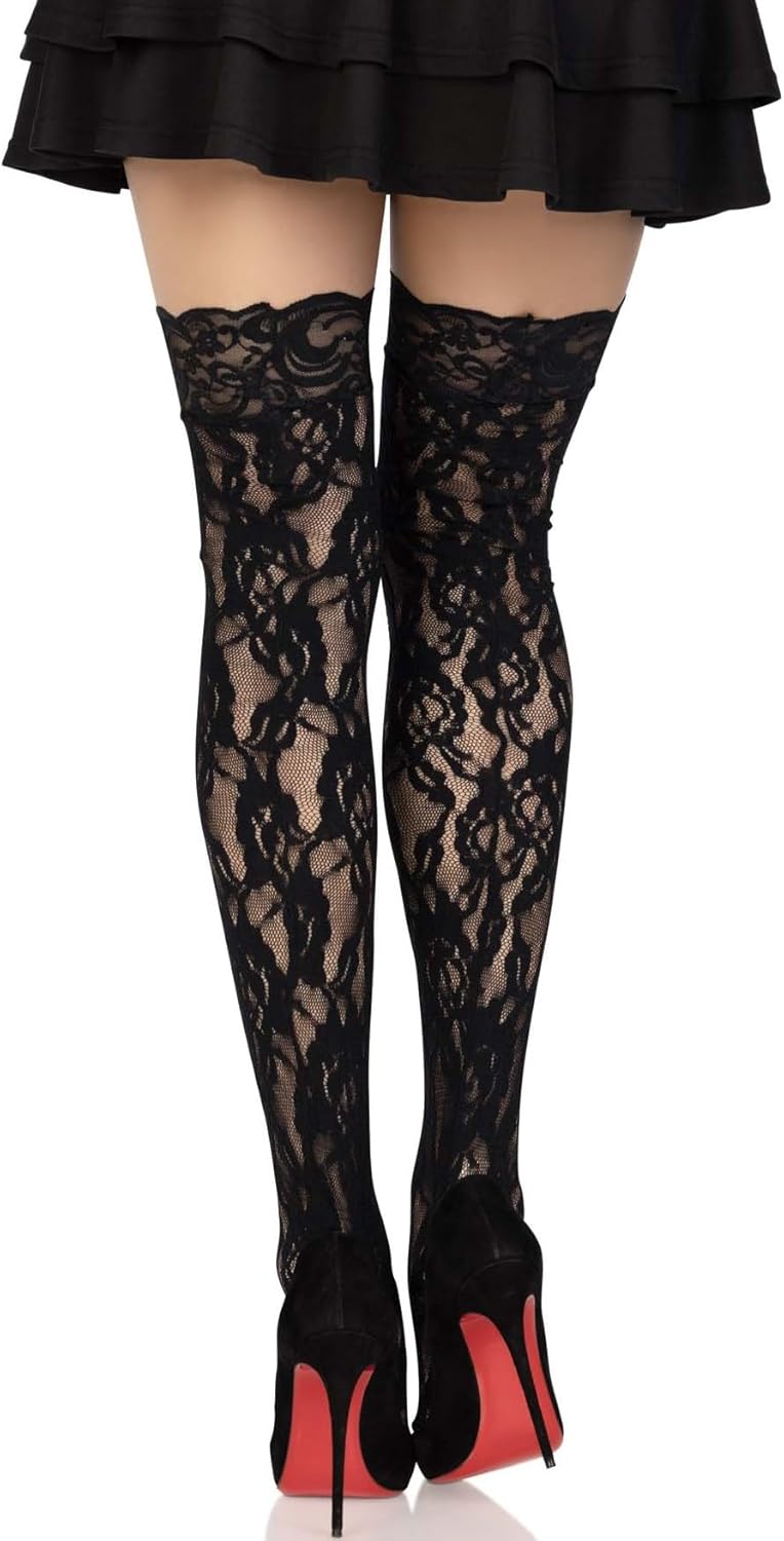 Leg Avenue Women's Hosiery Lace Thigh Highs