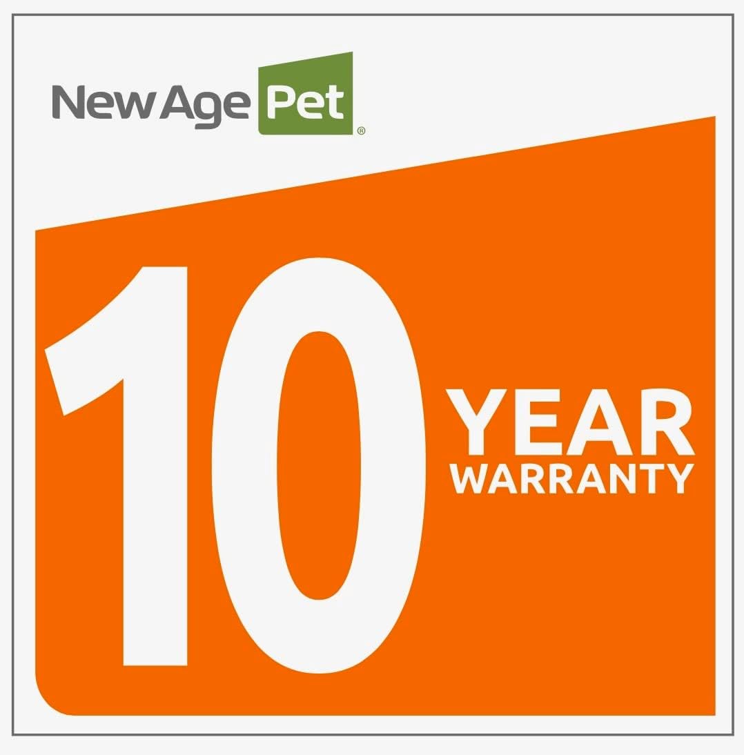 New Age Pet ECOFLEX Manhattan Raised Dog Bed, Moisture Resistant Frame with Stainless Steel Accents, Memory Foam Cushion, Grey, X-Large