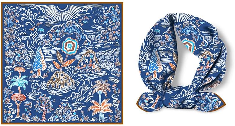 Neck Scarf For Women Silky 21" Square Head Scarves Wraps Hair Bandanas Scarfs Fashion Handbag Accessories lightweight